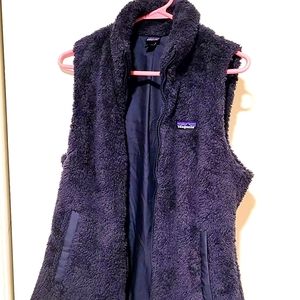 Charcoal Patagonia Fleece Vest Large